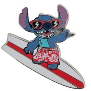 Disney Parks Lilo & Stitch Surfing on a Surfboard Pin